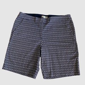 KENAR BLUE PRINT BERMUDA SHORTS